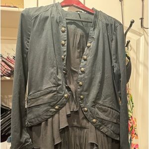 Brand new black military style jacket.